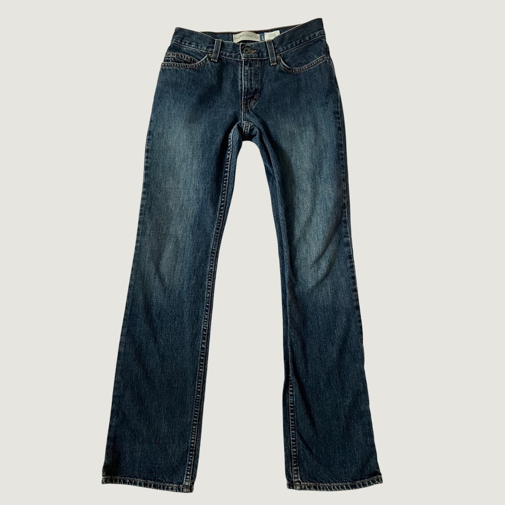 Gap Modern Bootcut Jeans Dark Wash Blue 100 Cotton Denim 2 Regular